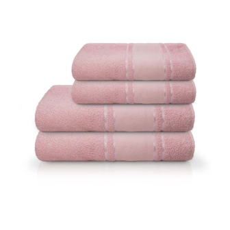 TOALHA PINTA E BORDA P/ROSTO 45 X 80 ROSA F3607 CAMESA