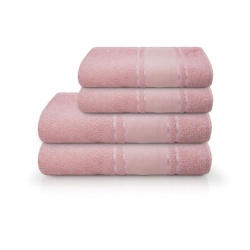 TOALHA PINTA E BORDA P/ROSTO 45 X 80 ROSA F3607 CAMESA