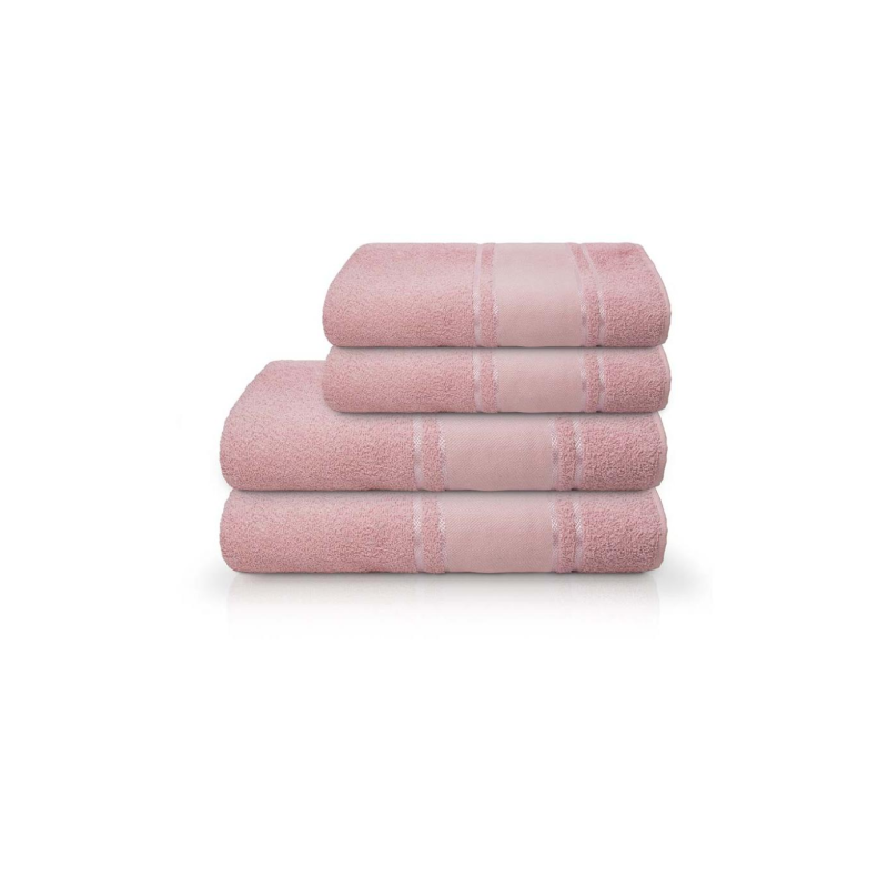 TOALHA PINTA E BORDA P/ROSTO 45 X 80 ROSA F3607 CAMESA