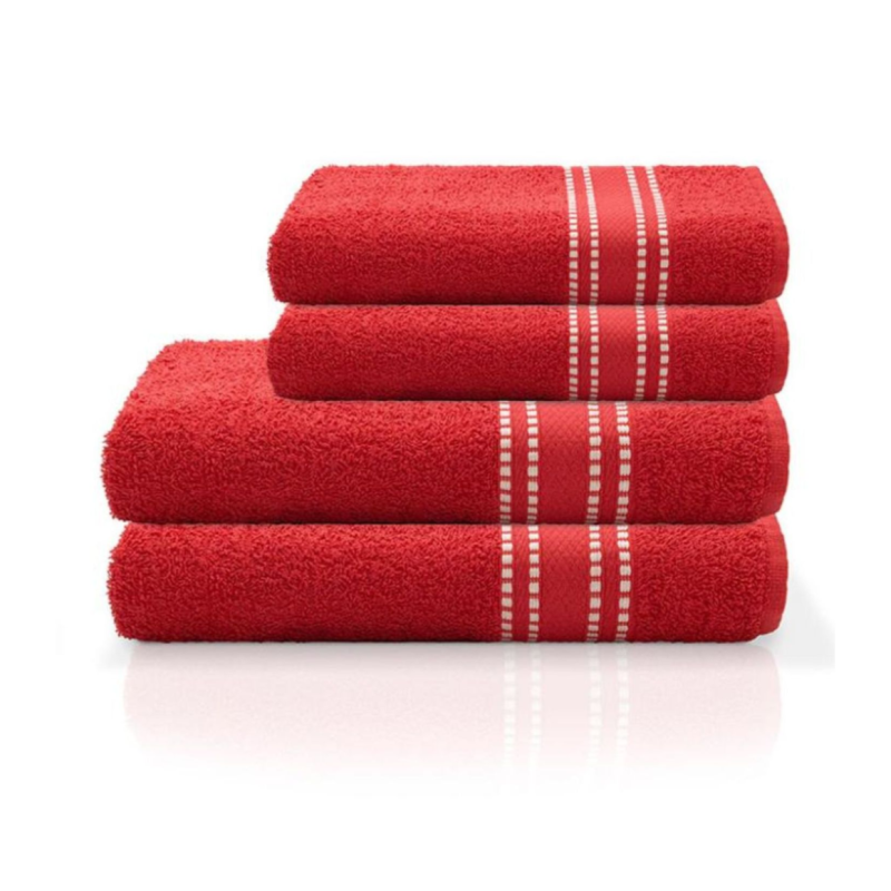 TOALHA LINEA P/ROSTO VERMELHO 45X70CM R5023