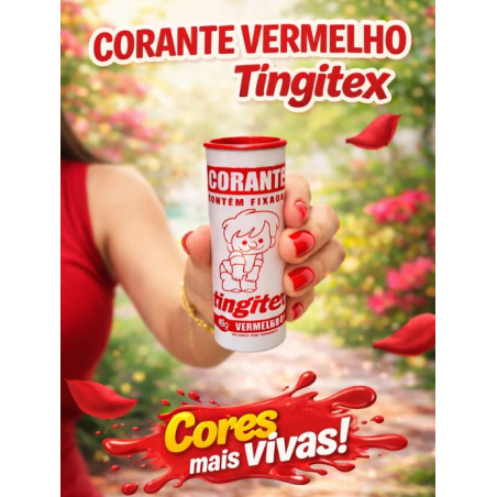 CORANTE VERMELHO 09 005/19209 TINGITEX 1un